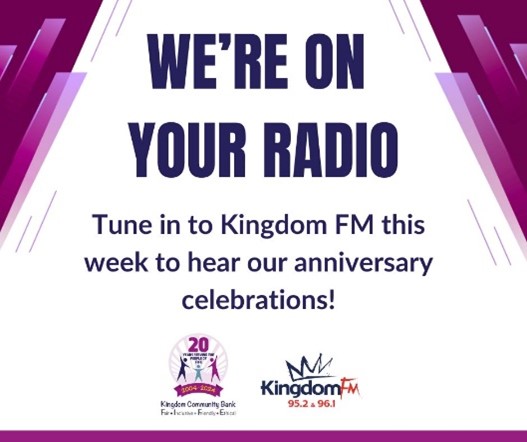 Kingdom FM and Kingdom Community Bank image